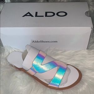 Aldo Falemma Flat Sandals (Iridescent )